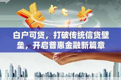 华蓥白户可贷，打破传统信贷壁垒，开启普惠金融新篇章